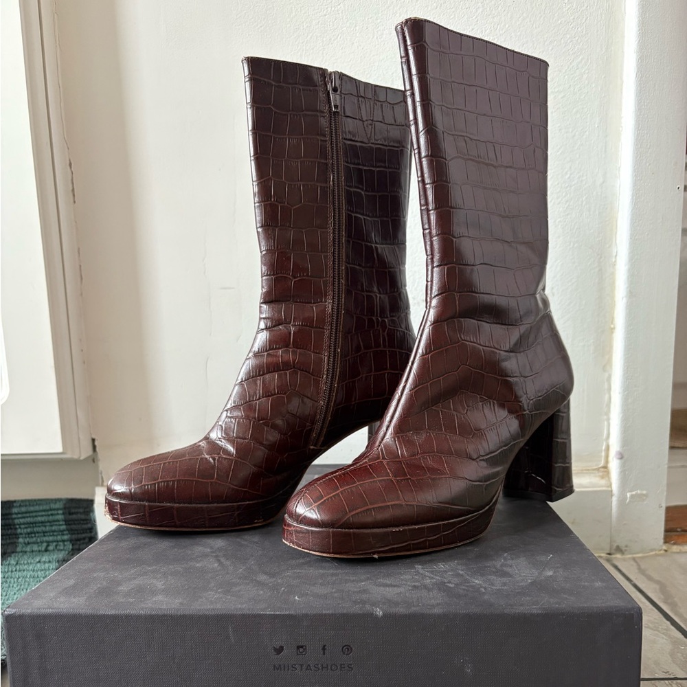 Miista Carlota Leather boots size 38